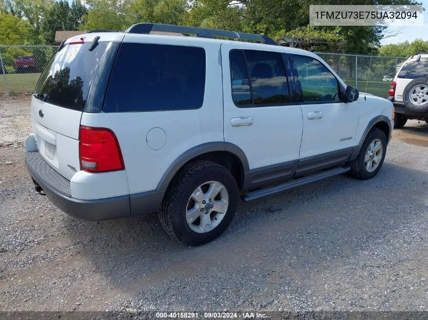 2005 Ford Explorer Xlt/Xlt Sport VIN: 1FMZU73E75UA32094 Lot: 40158291