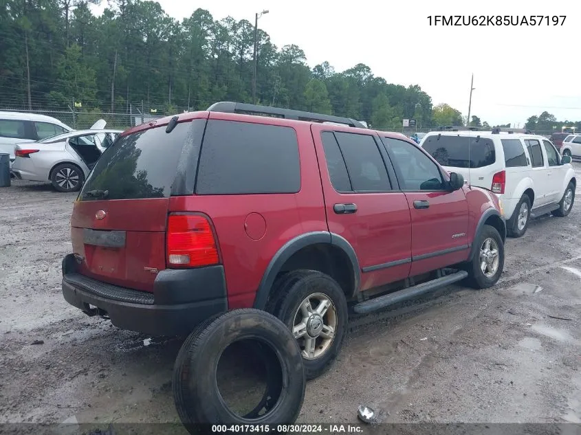 2005 Ford Explorer Xls/Xls Sport VIN: 1FMZU62K85UA57197 Lot: 40173415