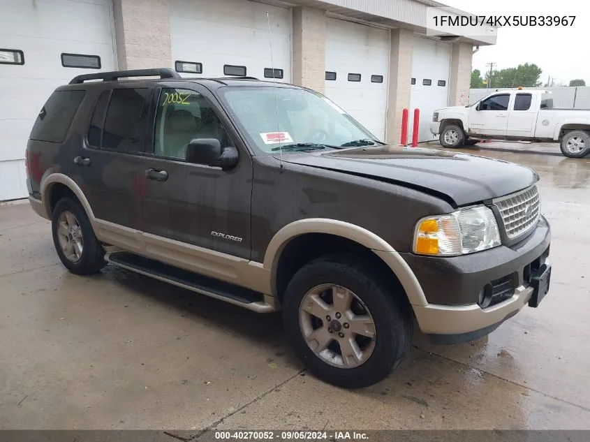 2005 Ford Explorer Eddie Bauer VIN: 1FMDU74KX5UB33967 Lot: 40270052