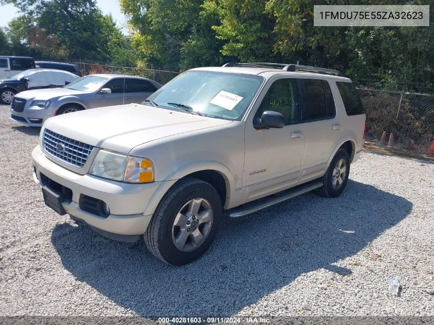 2005 Ford Explorer Limited VIN: 1FMDU75E55ZA32623 Lot: 40281603