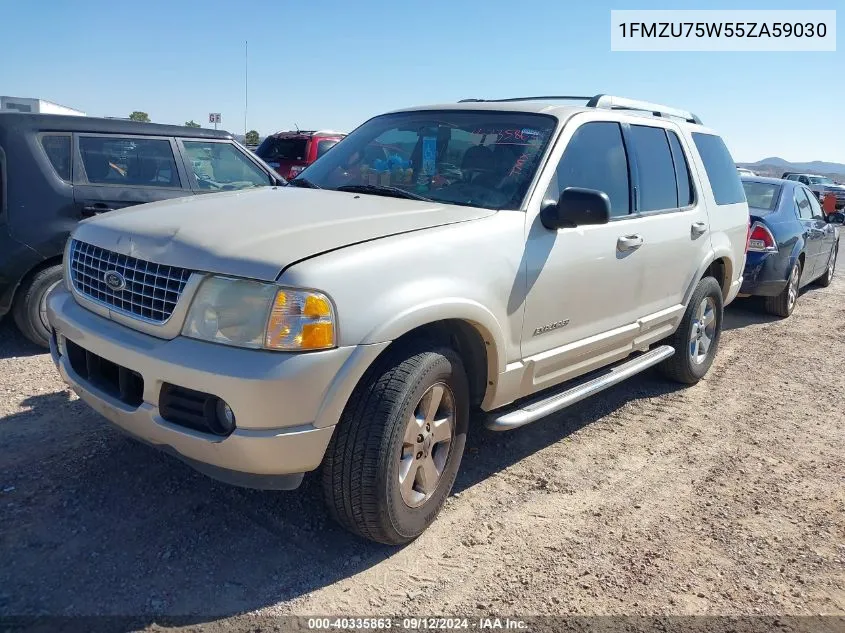 2005 Ford Explorer Limited VIN: 1FMZU75W55ZA59030 Lot: 40335863