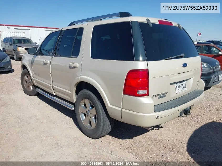 2005 Ford Explorer Limited VIN: 1FMZU75W55ZA59030 Lot: 40335863