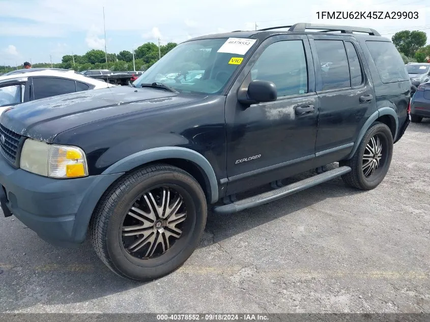 2005 Ford Explorer Xls/Xls Sport VIN: 1FMZU62K45ZA29903 Lot: 40378552