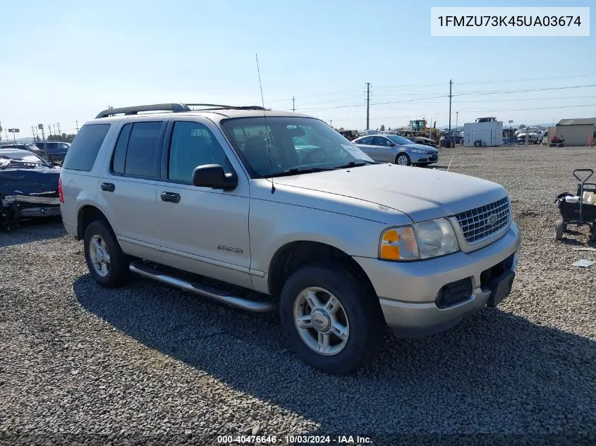 2005 Ford Explorer Xlt/Xlt Sport VIN: 1FMZU73K45UA03674 Lot: 40476646