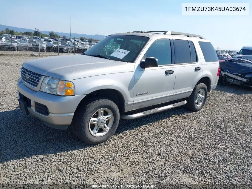 2005 Ford Explorer Xlt/Xlt Sport VIN: 1FMZU73K45UA03674 Lot: 40476646