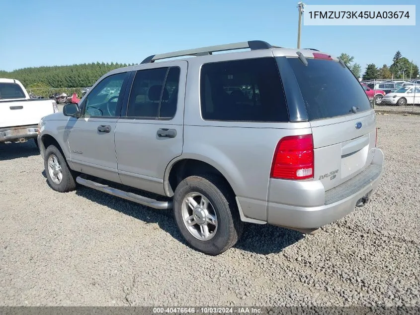 2005 Ford Explorer Xlt/Xlt Sport VIN: 1FMZU73K45UA03674 Lot: 40476646