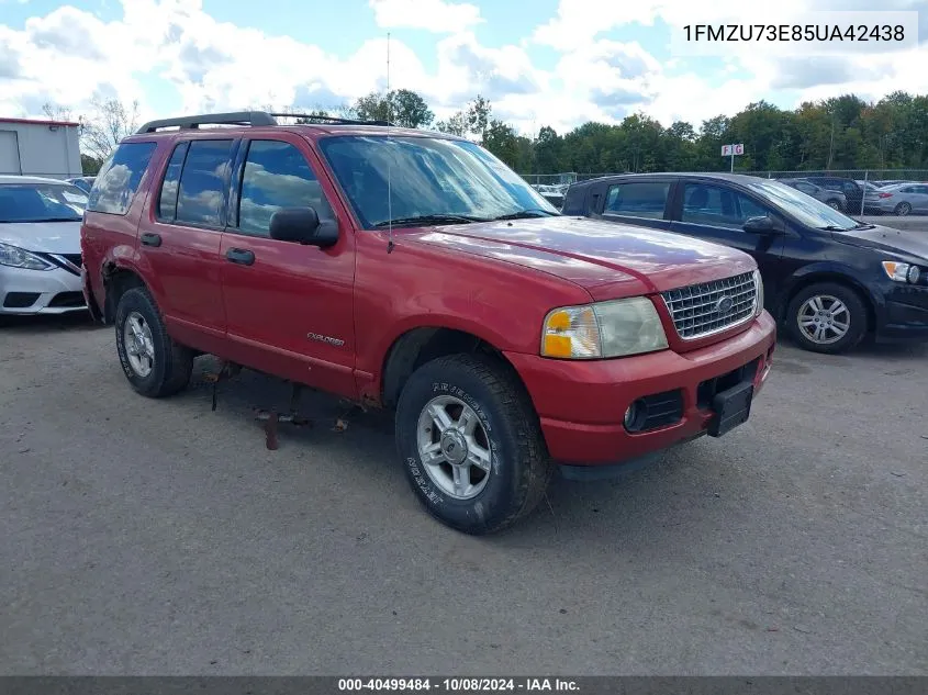 2005 Ford Explorer Xlt/Xlt Sport VIN: 1FMZU73E85UA42438 Lot: 40499484