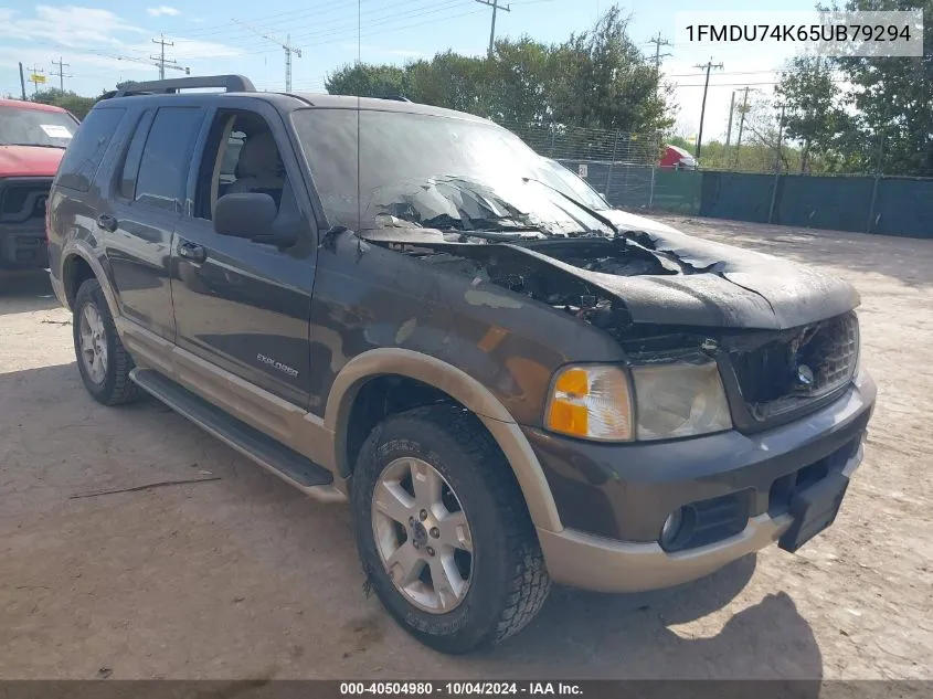 2005 Ford Explorer Eddie Bauer VIN: 1FMDU74K65UB79294 Lot: 40504980