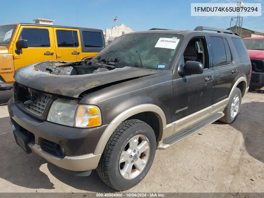 2005 Ford Explorer Eddie Bauer VIN: 1FMDU74K65UB79294 Lot: 40504980