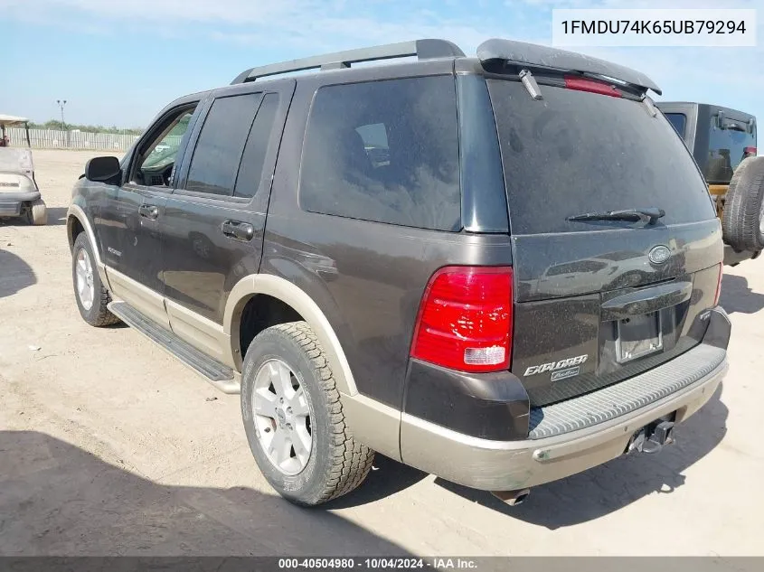 2005 Ford Explorer Eddie Bauer VIN: 1FMDU74K65UB79294 Lot: 40504980