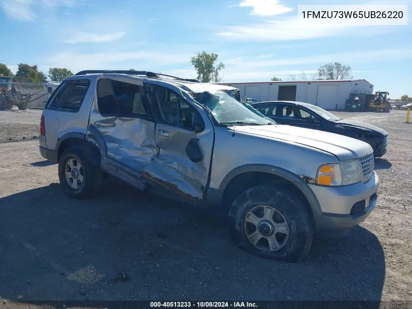 2005 Ford Explorer Xlt/Xlt Sport/Nbx VIN: 1FMZU73W65UB26220 Lot: 40513233