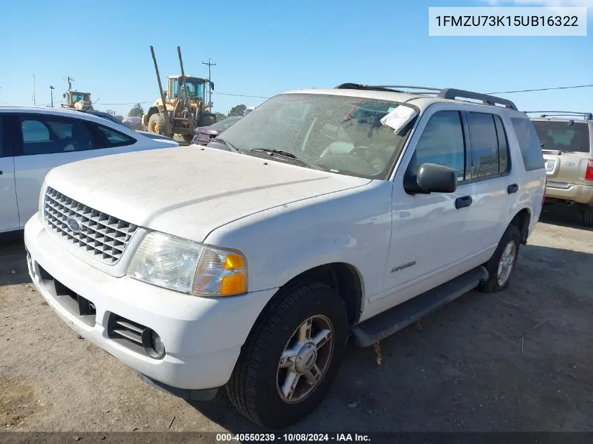 1FMZU73K15UB16322 2005 Ford Explorer Xlt/Xlt Sport