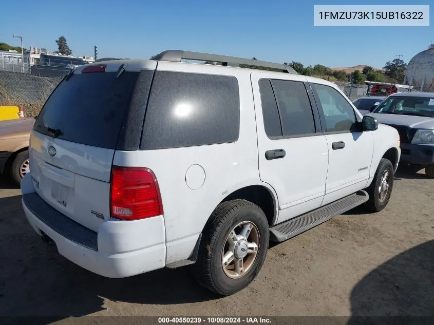 1FMZU73K15UB16322 2005 Ford Explorer Xlt/Xlt Sport