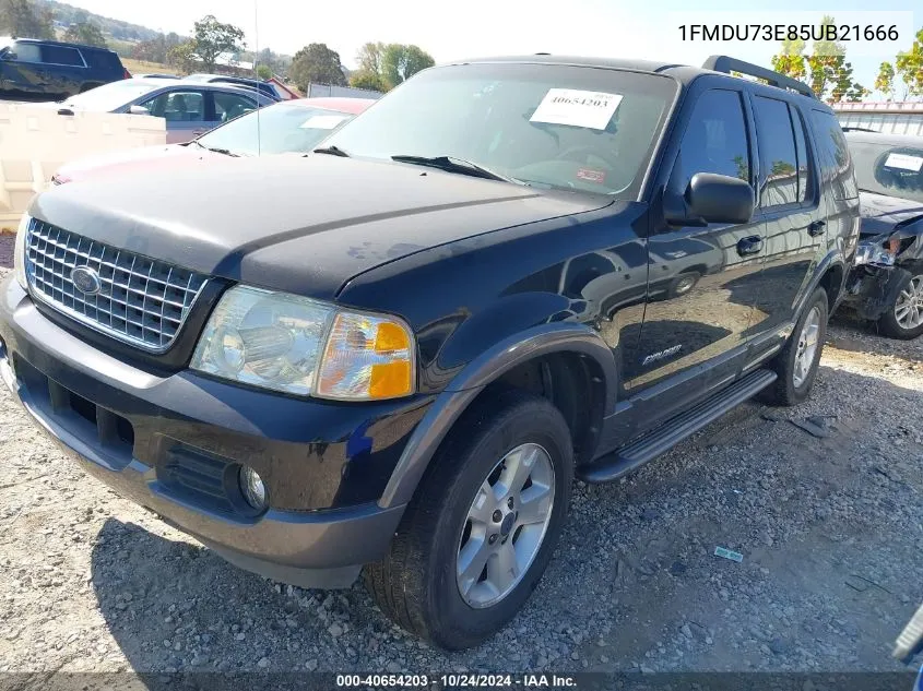 2005 Ford Explorer Xlt/Xlt Sport VIN: 1FMDU73E85UB21666 Lot: 40654203