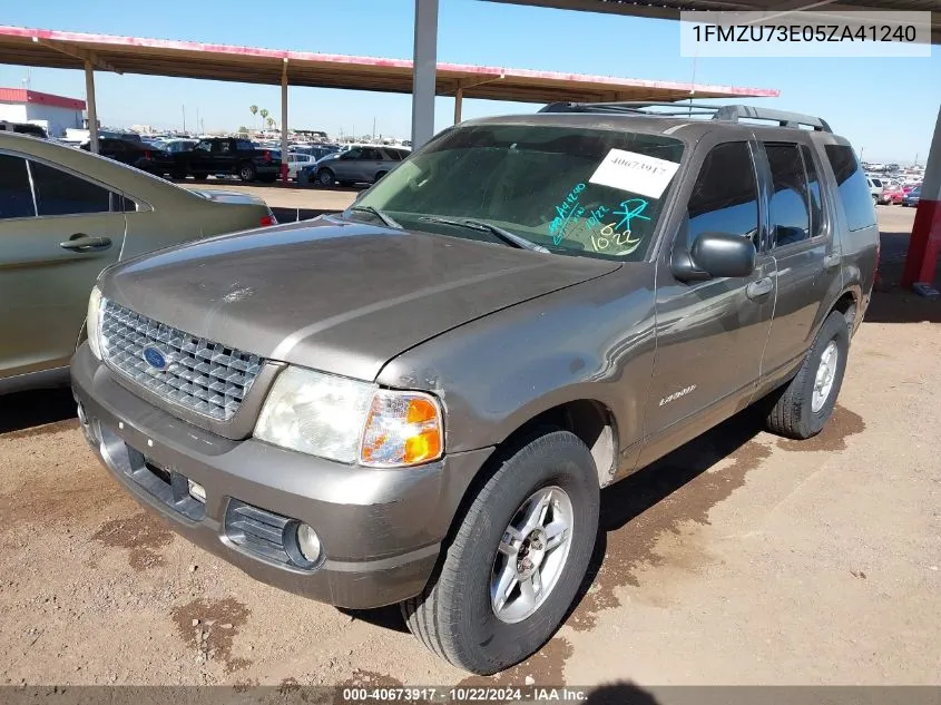 2005 Ford Explorer Xlt/Xlt Sport VIN: 1FMZU73E05ZA41240 Lot: 40673917