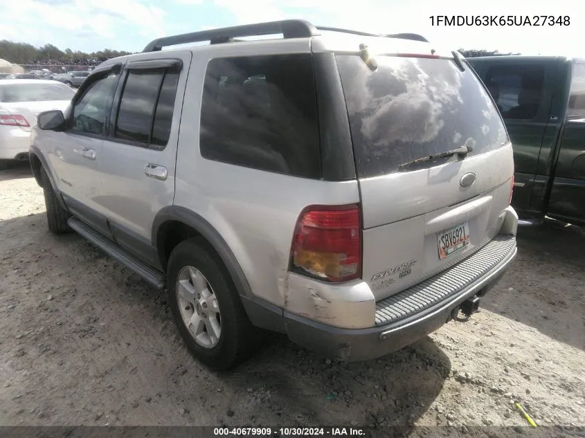 2005 Ford Explorer Xlt/Xlt Sport VIN: 1FMDU63K65UA27348 Lot: 40679909