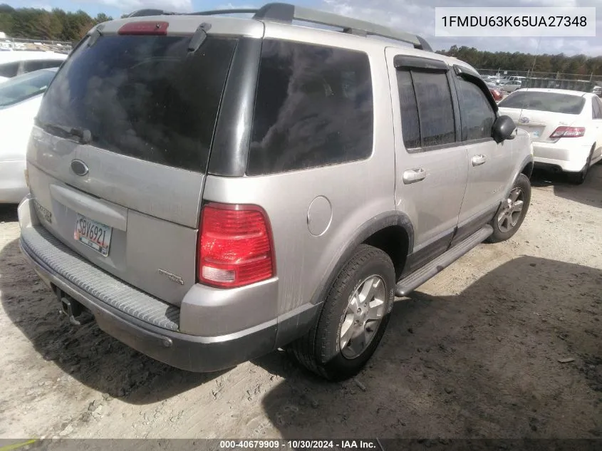 2005 Ford Explorer Xlt/Xlt Sport VIN: 1FMDU63K65UA27348 Lot: 40679909