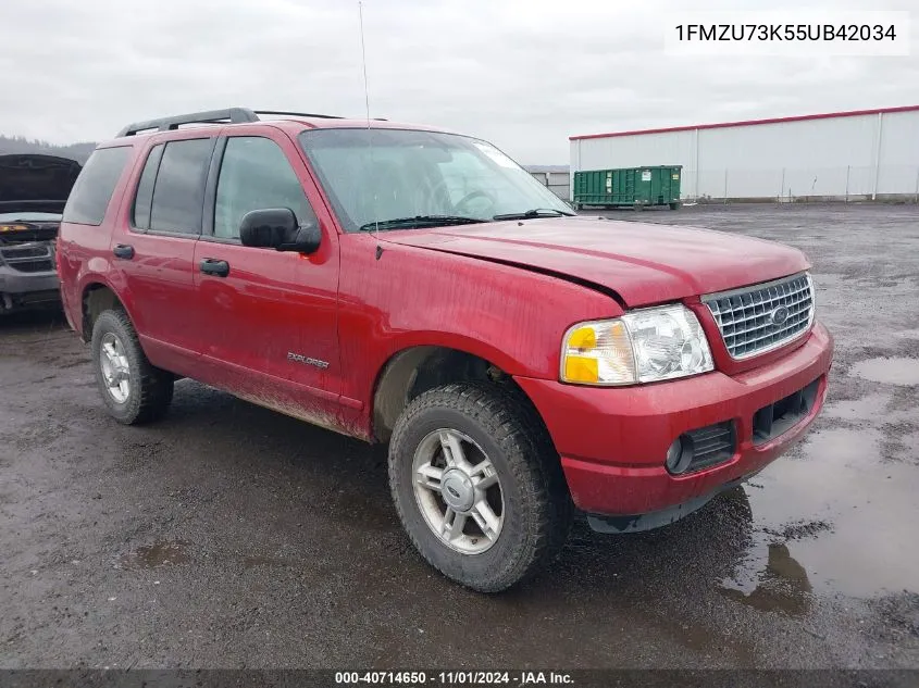 2005 Ford Explorer Xlt/Xlt Sport VIN: 1FMZU73K55UB42034 Lot: 40714650