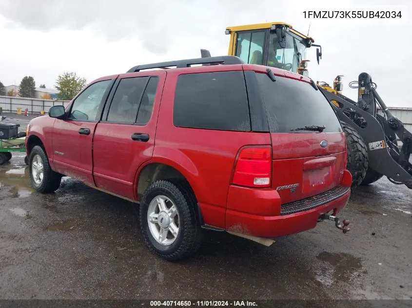 2005 Ford Explorer Xlt/Xlt Sport VIN: 1FMZU73K55UB42034 Lot: 40714650