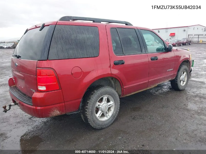 2005 Ford Explorer Xlt/Xlt Sport VIN: 1FMZU73K55UB42034 Lot: 40714650