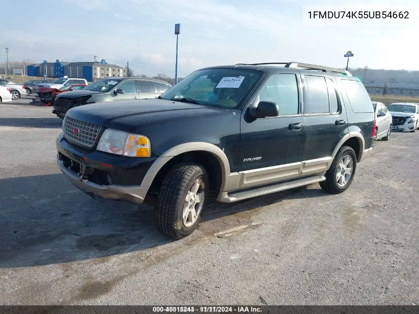 2005 Ford Explorer Eddie Bauer VIN: 1FMDU74K55UB54662 Lot: 40815243