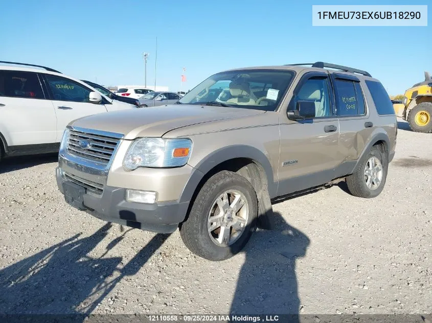 2006 Ford Explorer VIN: 1FMEU73EX6UB18290 Lot: 12110558