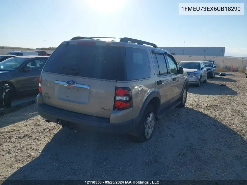 2006 Ford Explorer VIN: 1FMEU73EX6UB18290 Lot: 12110558