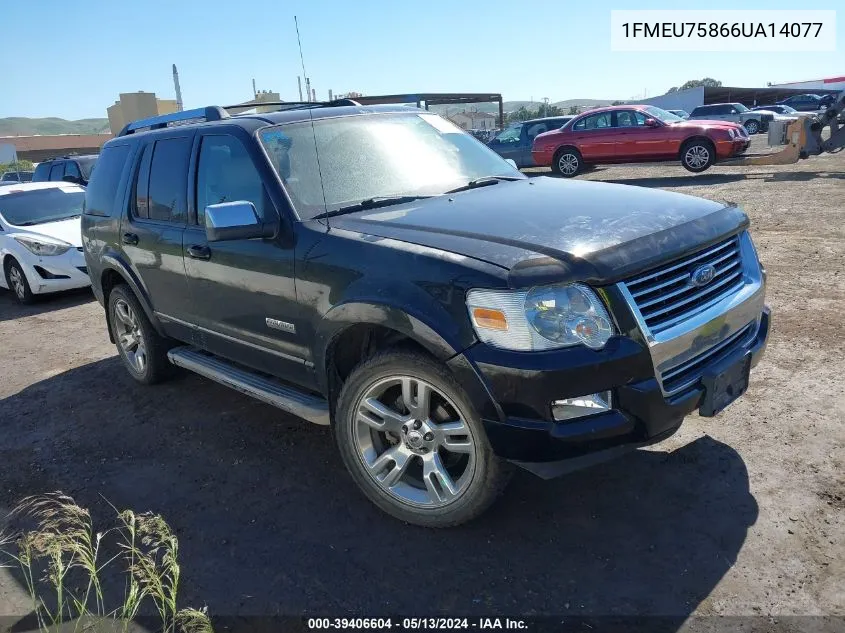 1FMEU75866UA14077 2006 Ford Explorer Limited