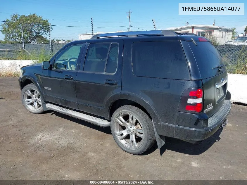 1FMEU75866UA14077 2006 Ford Explorer Limited