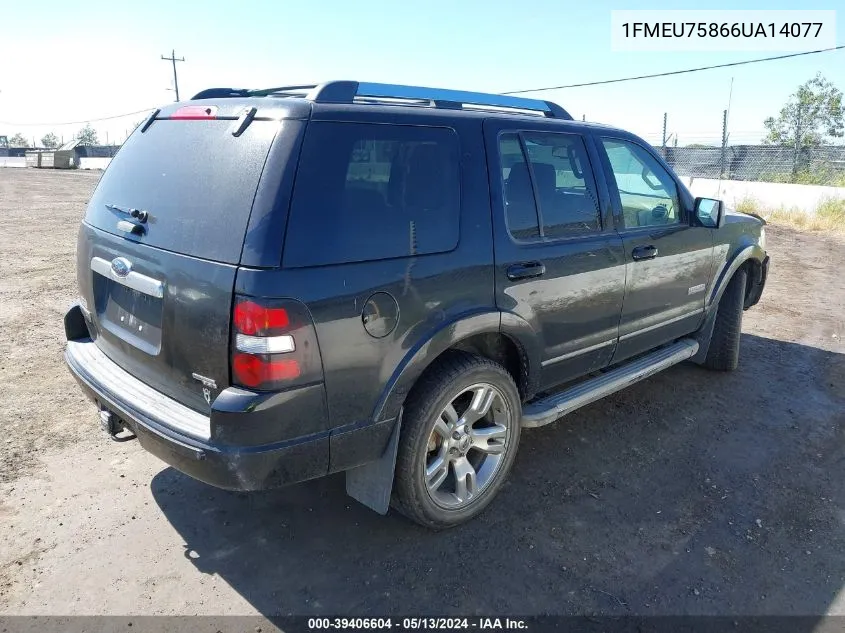 1FMEU75866UA14077 2006 Ford Explorer Limited