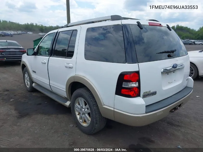 1FMEU74E96UA33553 2006 Ford Explorer Eddie Bauer