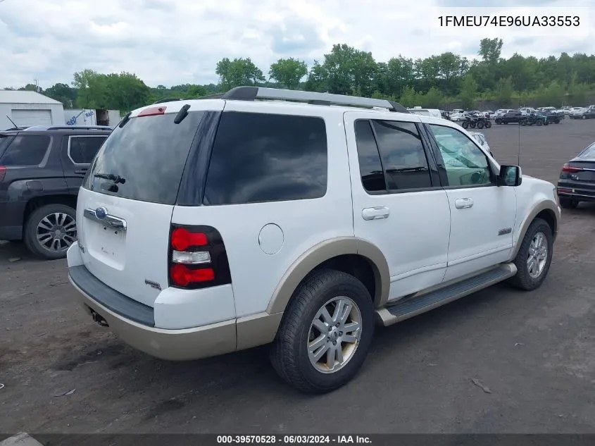 2006 Ford Explorer Eddie Bauer VIN: 1FMEU74E96UA33553 Lot: 39570528