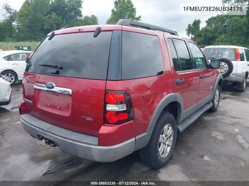 1FMEU73E26UB34175 2006 Ford Explorer Xlt