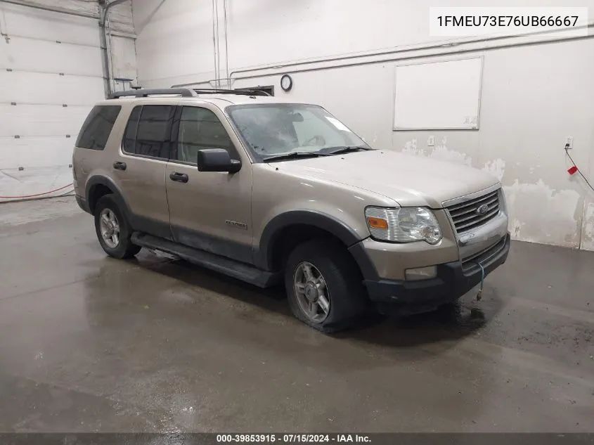 2006 Ford Explorer Xlt VIN: 1FMEU73E76UB66667 Lot: 39853915