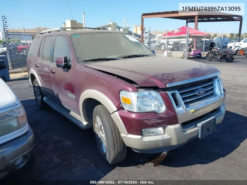 1FMEU74886ZA13095 2006 Ford Explorer Eddie Bauer