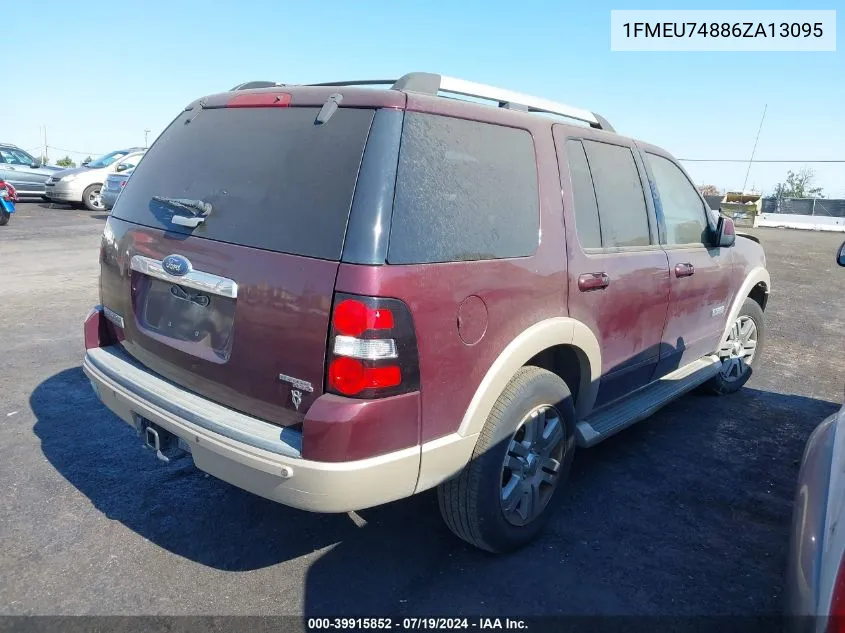 2006 Ford Explorer Eddie Bauer VIN: 1FMEU74886ZA13095 Lot: 39915852