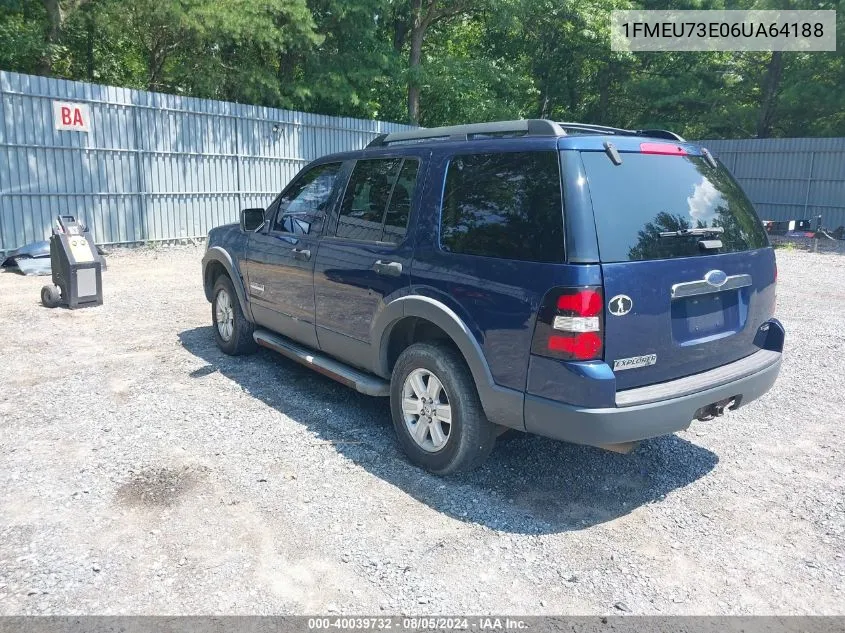 1FMEU73E06UA64188 2006 Ford Explorer Xlt