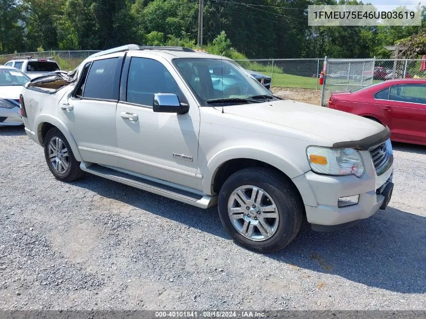 2006 Ford Explorer Limited VIN: 1FMEU75E46UB03619 Lot: 40101841