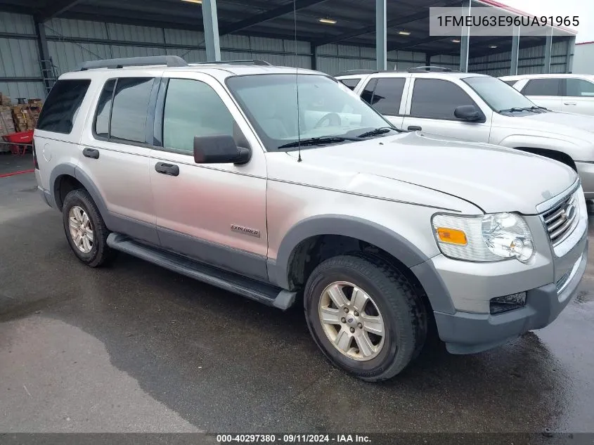 2006 Ford Explorer Xlt VIN: 1FMEU63E96UA91965 Lot: 40297380