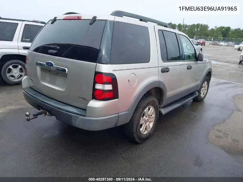 2006 Ford Explorer Xlt VIN: 1FMEU63E96UA91965 Lot: 40297380