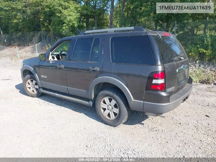 2006 Ford Explorer Xlt VIN: 1FMEU73E66UA11639 Lot: 40330327