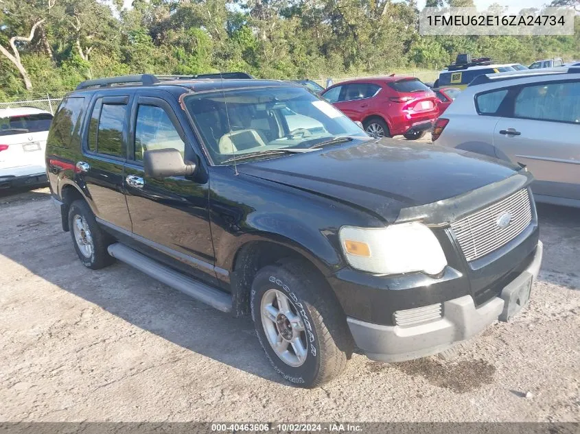 2006 Ford Explorer Xls VIN: 1FMEU62E16ZA24734 Lot: 40463606