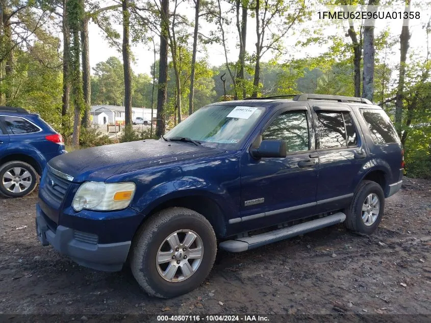 2006 Ford Explorer Xls VIN: 1FMEU62E96UA01358 Lot: 40507116