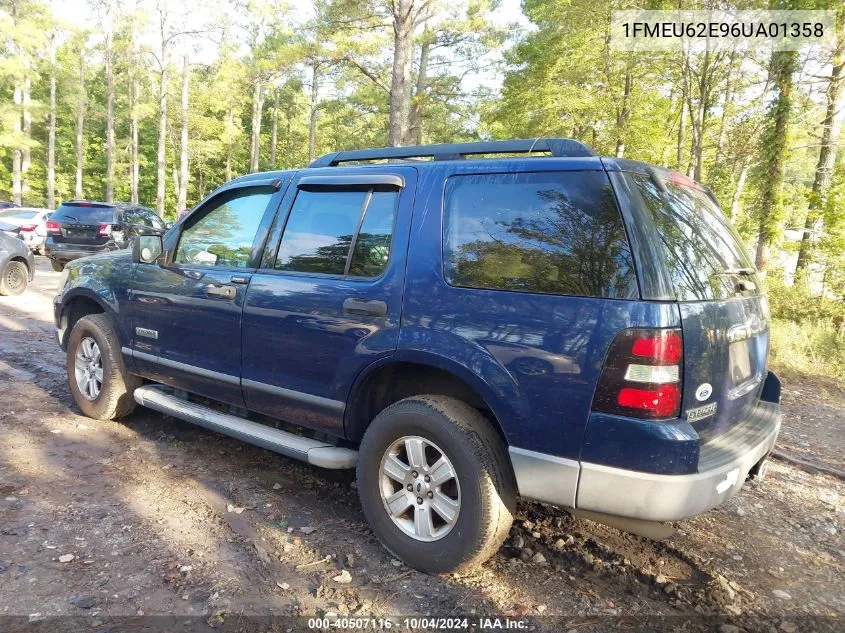 2006 Ford Explorer Xls VIN: 1FMEU62E96UA01358 Lot: 40507116