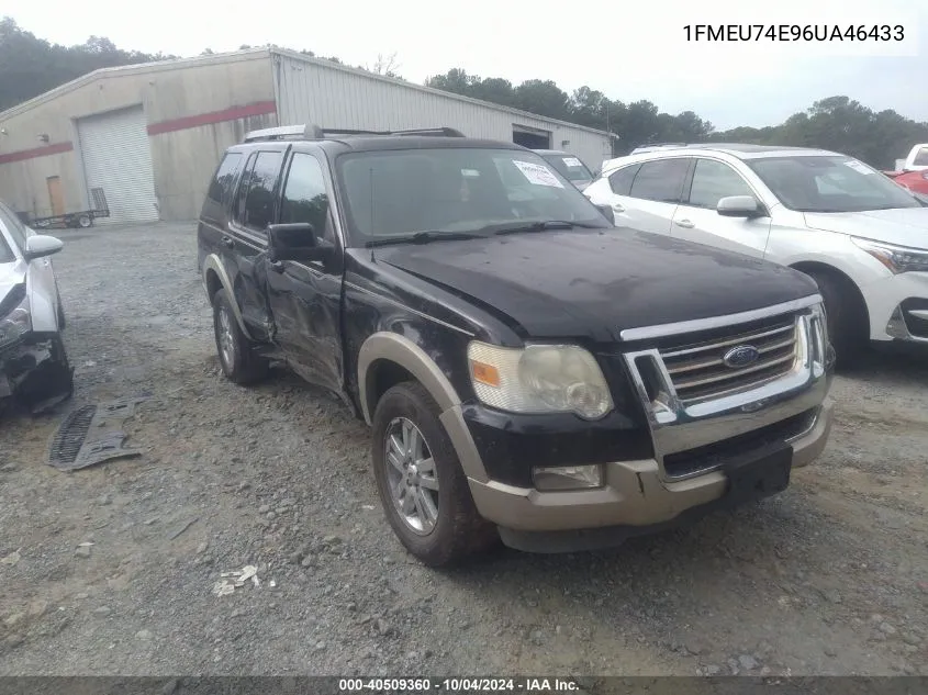 2006 Ford Explorer Eddie Bauer VIN: 1FMEU74E96UA46433 Lot: 40509360