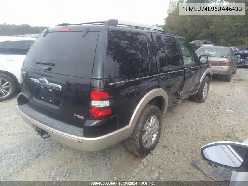 2006 Ford Explorer Eddie Bauer VIN: 1FMEU74E96UA46433 Lot: 40509360