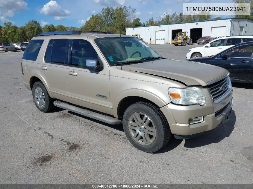 2006 Ford Explorer Limited VIN: 1FMEU75806UA23941 Lot: 40512706