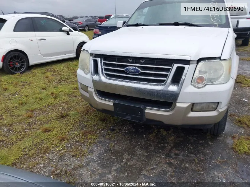 2006 Ford Explorer Eddie Bauer VIN: 1FMEU74E16UB39690 Lot: 40516321