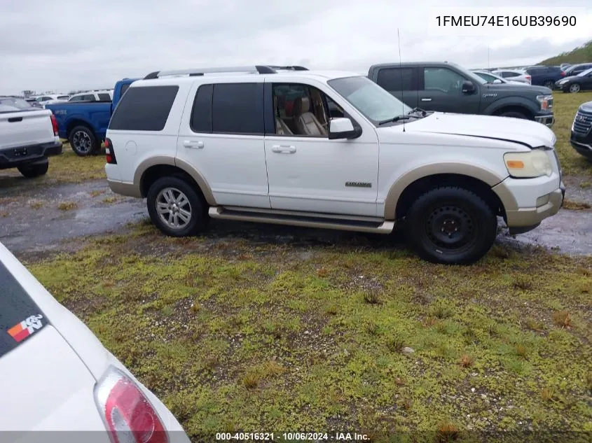 2006 Ford Explorer Eddie Bauer VIN: 1FMEU74E16UB39690 Lot: 40516321