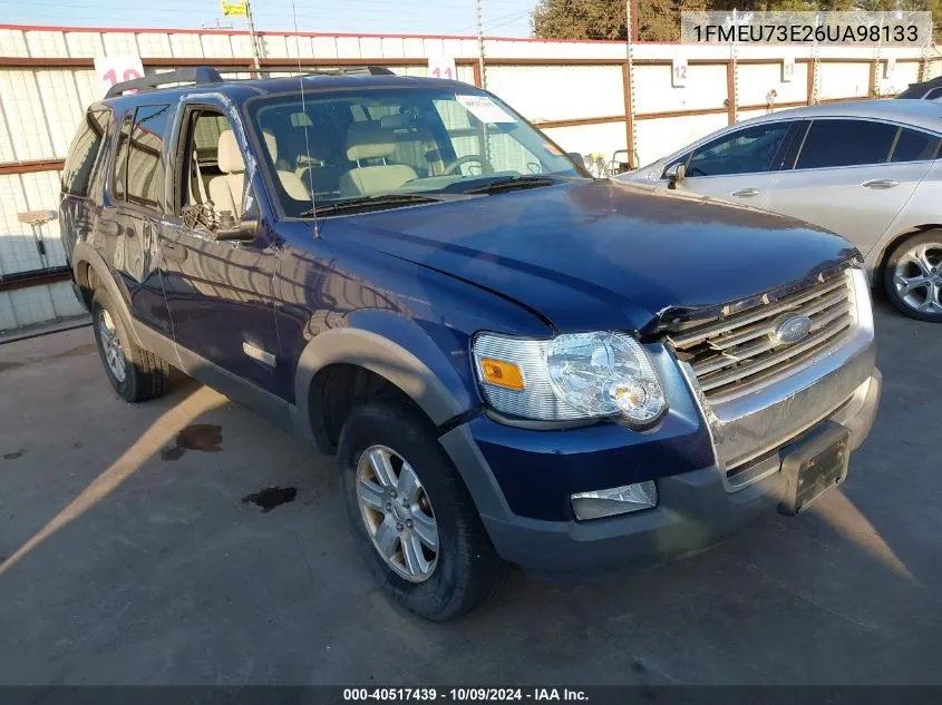 2006 Ford Explorer Xlt VIN: 1FMEU73E26UA98133 Lot: 40517439